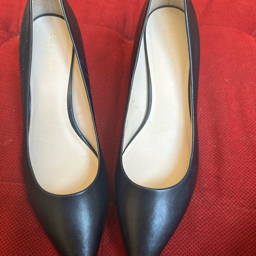 Cole Haan Black Leather Heels